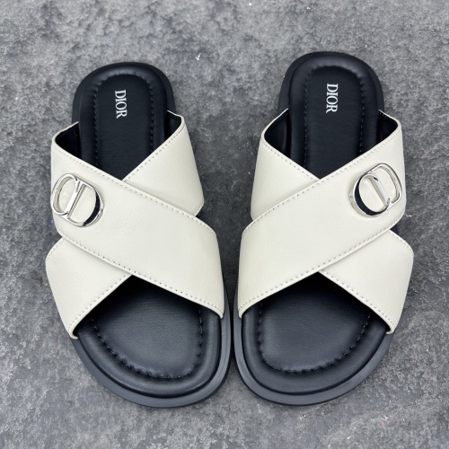 Dior Aqua Oblique Sandals & Slippers Men Size 39-46