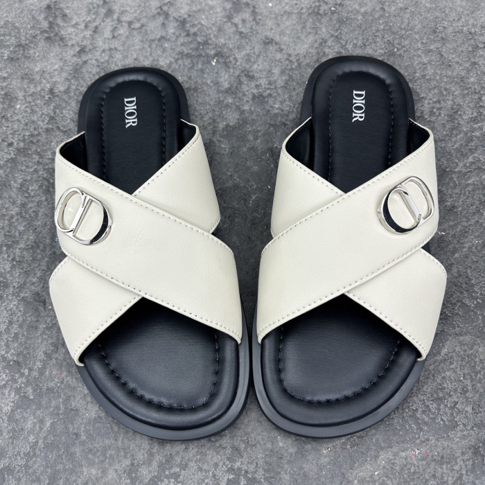 Dior Aqua Oblique Sandals & Slippers Men Size 39-46