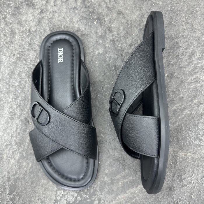 Dior Aqua Oblique Sandals & Slippers Men Size 39-46