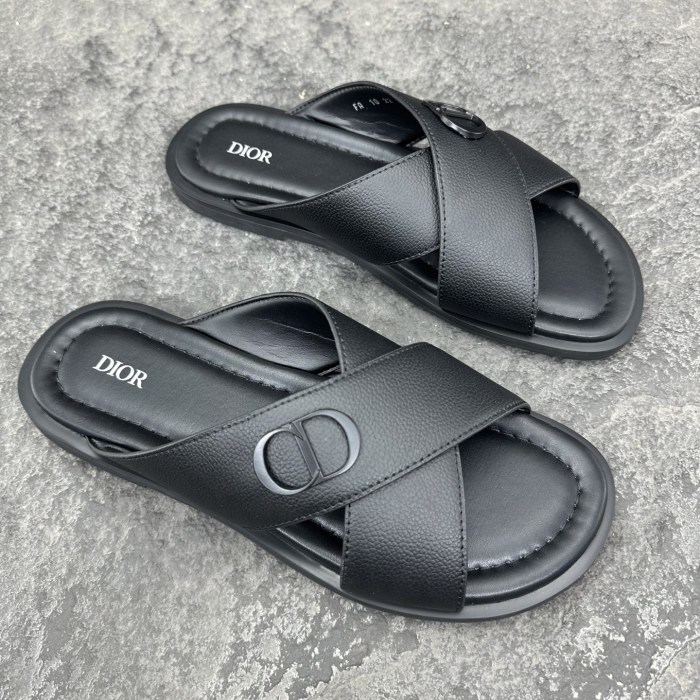 Dior Aqua Oblique Sandals & Slippers Men Size 39-46