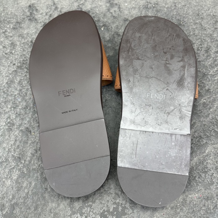Fendi Diagonal Sandals & Slippers Men Size 39-46