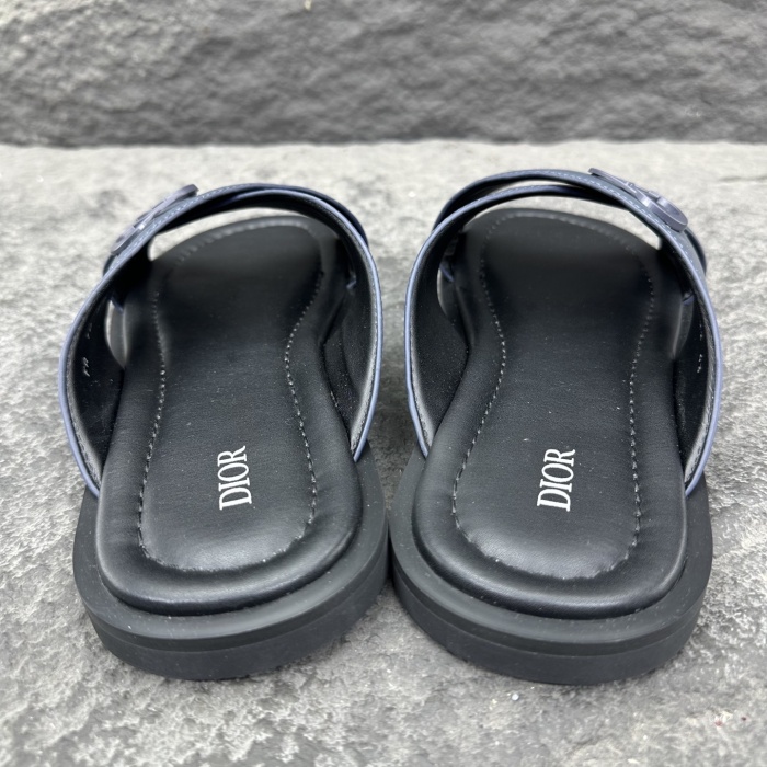Dior Aqua Oblique Sandals & Slippers Men Size 39-46