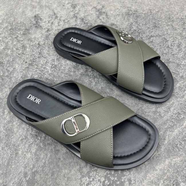 Dior Aqua Oblique Sandals & Slippers Men Size 39-46