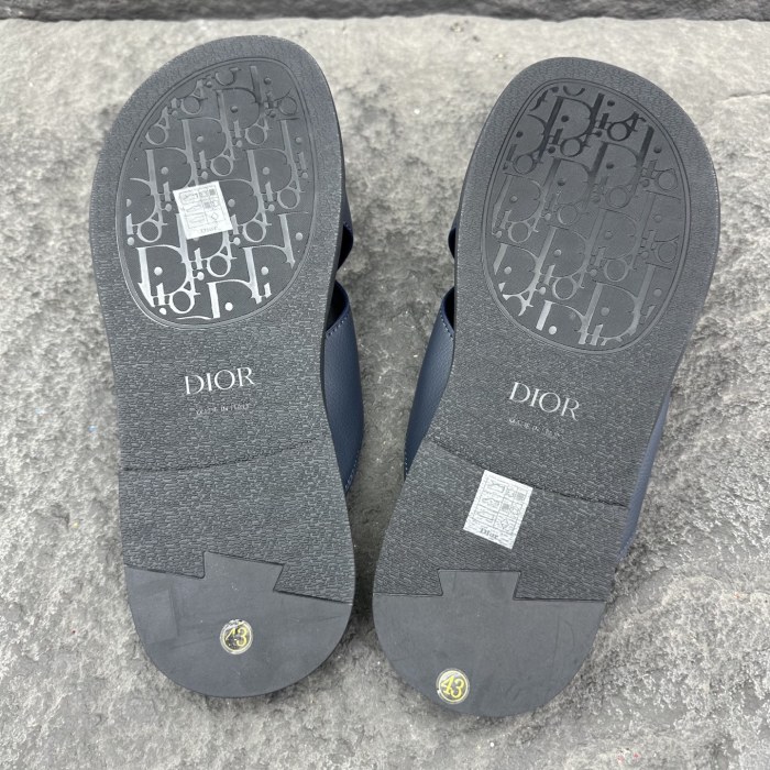 Dior Aqua Oblique Sandals & Slippers Men Size 39-46