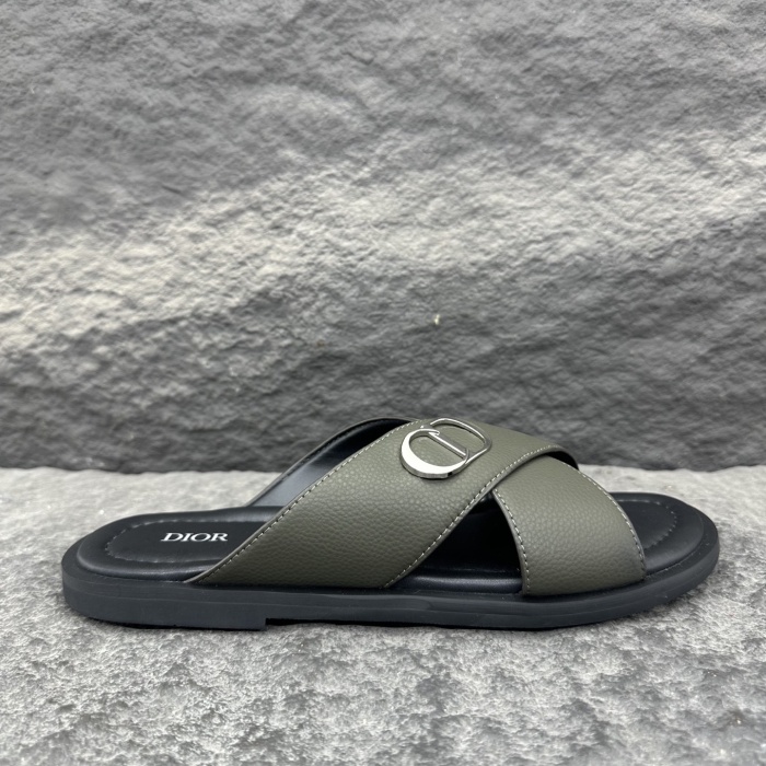 Dior Aqua Oblique Sandals & Slippers Men Size 39-46