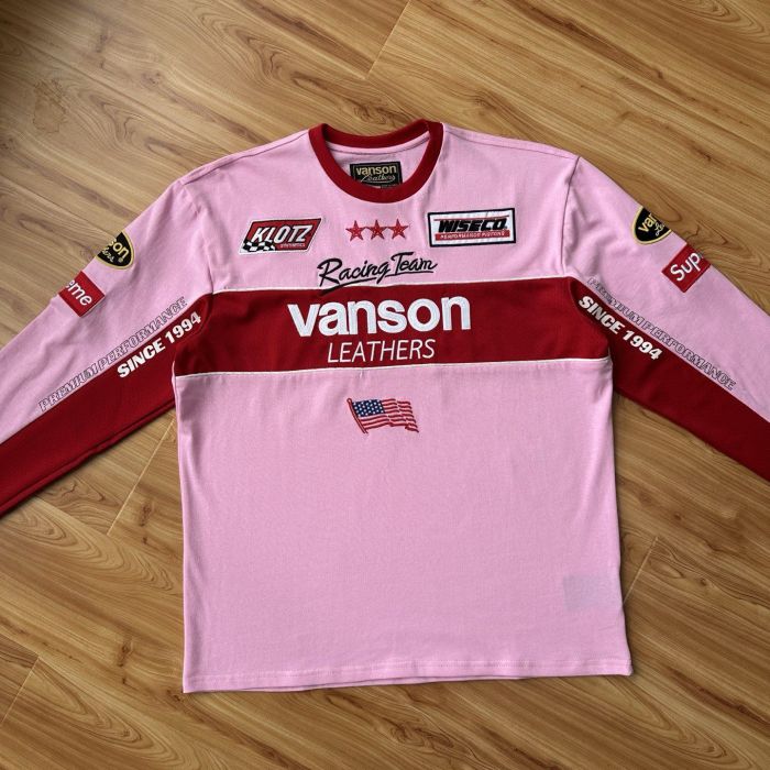 Supreme x Vanson Leathers 2026SS LS Top Sweatshirt Size S-XL
