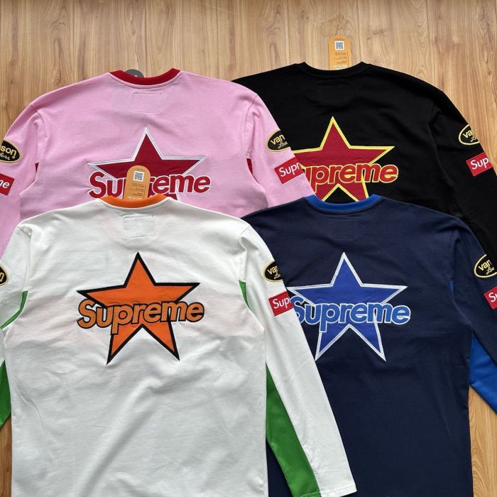 Supreme x Vanson Leathers 2026SS LS Top Sweatshirt Size S-XL