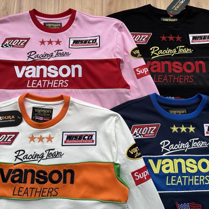 Supreme x Vanson Leathers 2026SS LS Top Sweatshirt Size S-XL