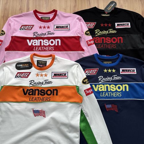 Supreme x Vanson Leathers 2026SS LS Top Sweatshirt Size S-XL