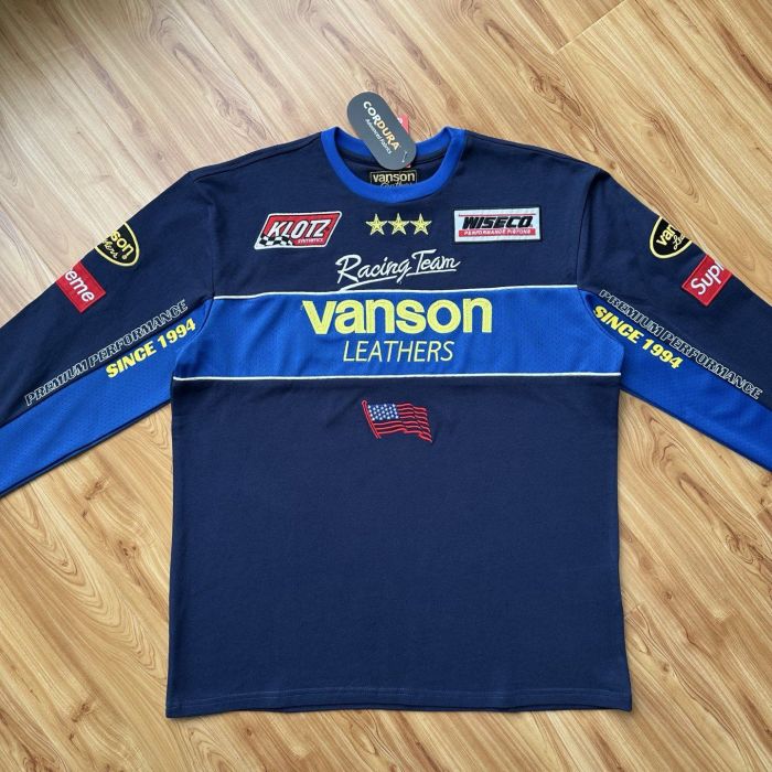 Supreme x Vanson Leathers 2026SS LS Top Sweatshirt Size S-XL