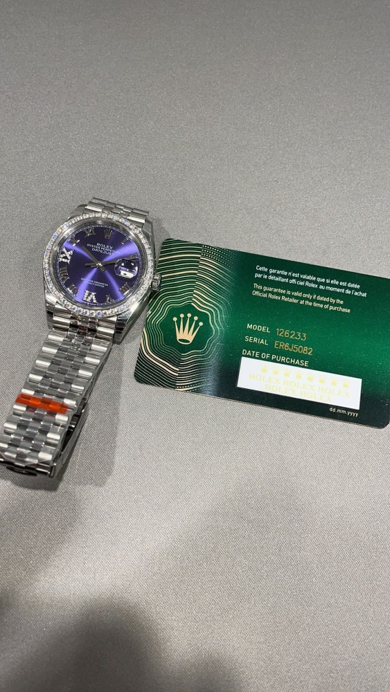 Rolex Datejust 36 Oyster 36mm Oystersteel white gold and diamonds M126284RBR-0013