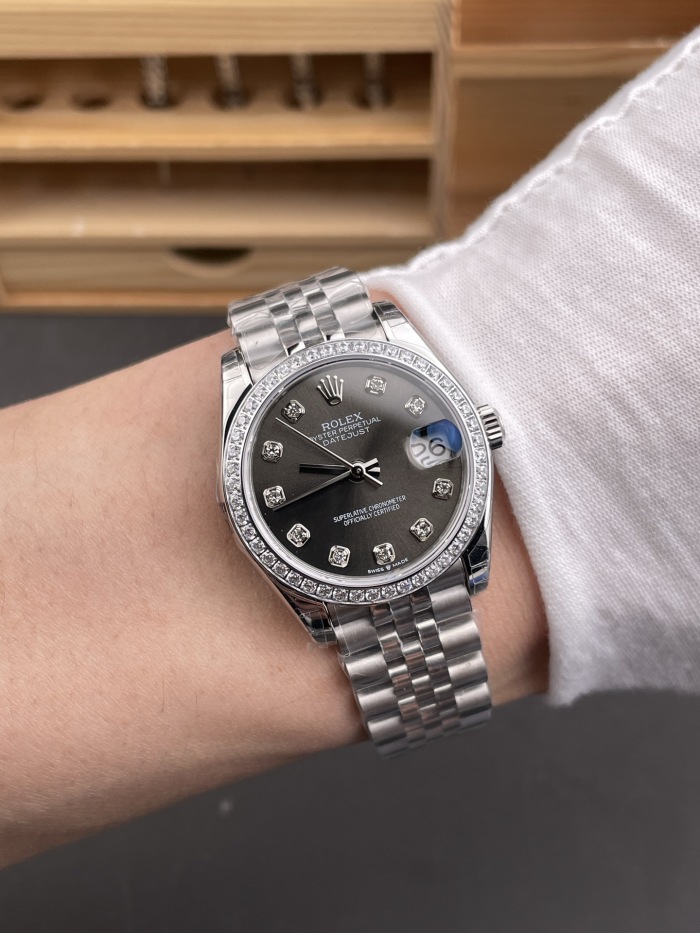 Rolex Datejust 36 Oyster 36mm Oystersteel white gold and diamonds M126284RBR-0019