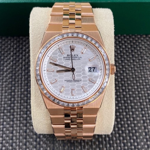 Rolex Land-Dweller 40 Oyster 40mm Everose gold and diamonds  M127385TBR-0003
