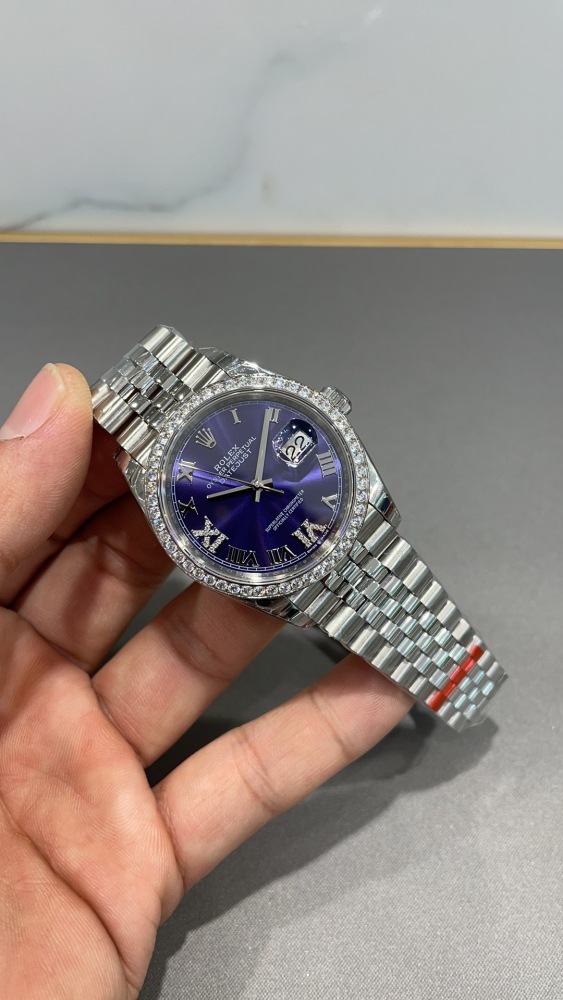 Rolex Datejust 36 Oyster 36mm Oystersteel white gold and diamonds M126284RBR-0013