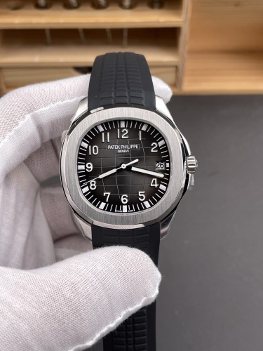 Patek Philippe Aquanaut Date Black Strap Stainless Steel ref 5167A‑001 40mm