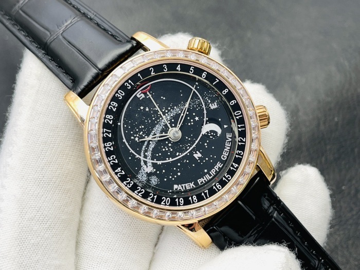 Patek Philippe Grand Complications Diamond & Rose Gold Celestial ref 6104R‑001 44mm