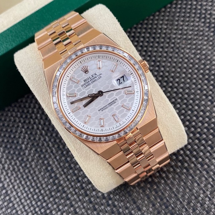Rolex Land-Dweller 40 Oyster 40mm Everose gold and diamonds  M127385TBR-0003