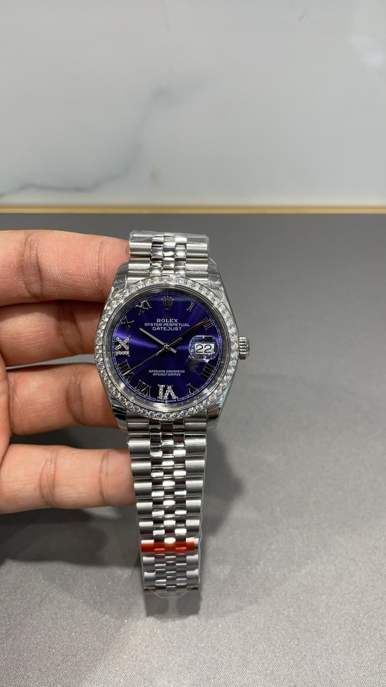 Rolex Datejust 36 Oyster 36mm Oystersteel white gold and diamonds M126284RBR-0013