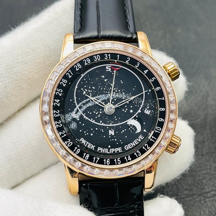 Patek Philippe Grand Complications Diamond & Rose Gold Celestial ref 6104R‑001 44mm