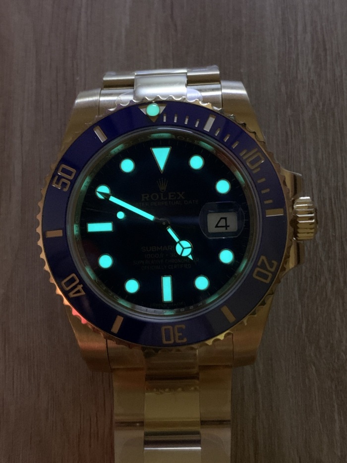 Rolex Submariner Date Oyster 41mm yellow gold m126618lb-0002
