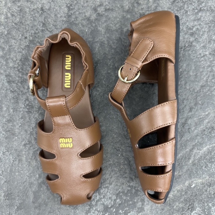 MiuMiu 2026ss Nappa Sandals Slippers Size 36-41
