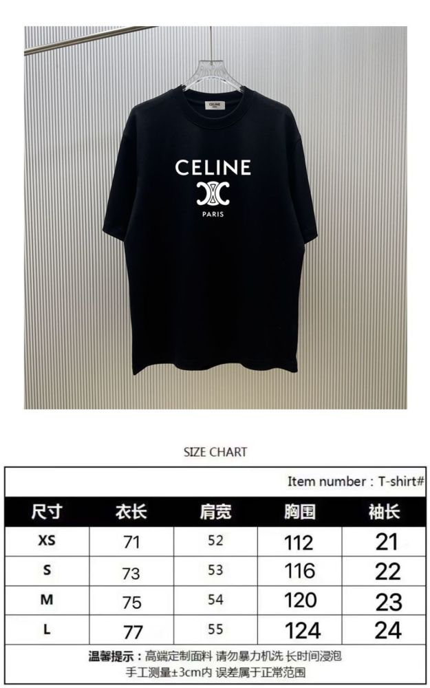 Celine  2026ss New  T Shirt  Size XS-L