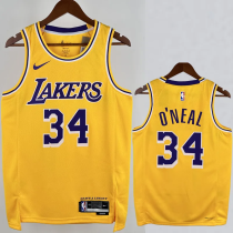 22-23 LAKERS O'NEAL #34 Yellow Top Quality Hot Pressing NBA Jersey 22-23 LAKERS O'NEAL #34 Yellow Top Quality Hot Pressing NBA Jersey