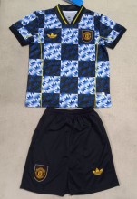 25-26 Man Utd Blue Special Edition Kids Soccer Jersey