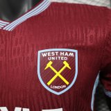 25-26 West Ham Home Player Version Soccer Jersey
