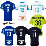 25-26 Marseille Away Fans Soccer Jersey