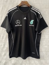 2025 F1 Benz New Pattern Short Sleeve Racing Suit
