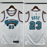 24-25 GRIZZLIES  ROSE #23 White Top Quality Hot Pressing NBA Jersey
