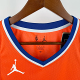 OKC Thunder WILLIAMS #8 Orange Top Quality Hot Pressing NBA Jersey (Trapeze Edition) 飞人版