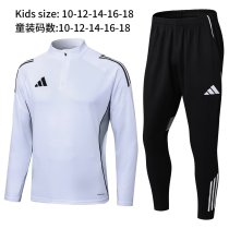 2025 AD Blue Kids Half Pull Tracksuit