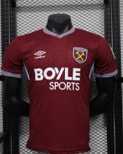 25-26 West Ham Home Player Version Soccer Jersey