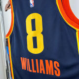 24-25 OKC Thunder WILLIAMS #8 Black City Edition Top Quality Hot Pressing NBA Jersey