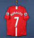 RONALDO 7 #2007-2008 Man Utd Home League Edition Retro Soccer Jersey(联赛版 带双臂章)