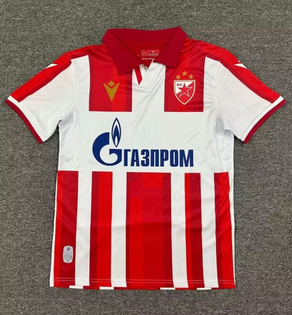 25-26 Red Star Belgrade Home Fans Soccer Jersey