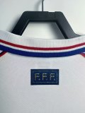 1998 France Away Retro Long Sleeves Soccer Jersey