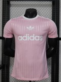 2025 AD Casual Light Pink Player Version Training shirts *三叶草