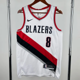 22-23 Trail Blazers AVDIJA #8 White Top Quality Hot Pressing NBA Jersey
