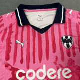 2025 Monterrey Pink Goalkeeper Women Soccer Jersey (女)