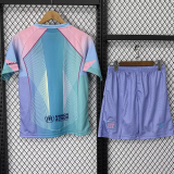 25-26 BAR Blue Pink Special Edition Kids Soccer Jersey
