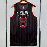 25-26 BULLS LAVINE #8 Black Top Quality Hot Pressing NBA Jersey (Trapeze Edition) 飞人版