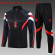 25-26 Man Utd High Quality Kids Half Pull Tracksuit