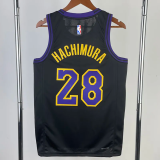 23-24 LAKERS HACHIMURA #28 Black City Edition Top Quality Hot Pressing NBA Jersey