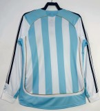 2006-2007 Argentina Home Long Sleeve Retro Soccer Jersey