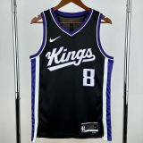 23-24 Kings LAVINE #8 Black Top Quality Hot Pressing NBA Jersey