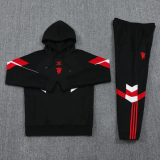 24-25 Man Utd Black Hoodie Tracksuit