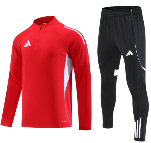 2025 AD Red Half Pull Tracksuit